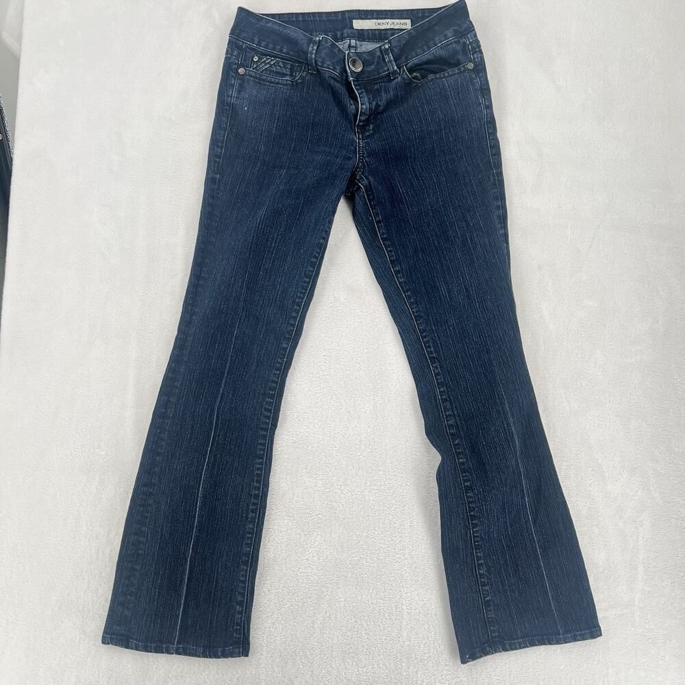 DKNY Women's Soho Bootcut Jeans, Dark Wash, Stretch, Size 8